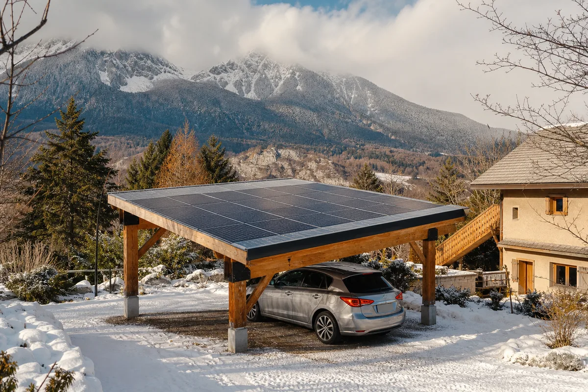 Carport solaire à Crots